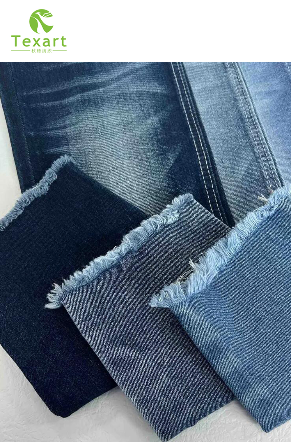 10oz Blue Indigo OE Twill Stretch Denim Fabric Jeans Fabric In Roll